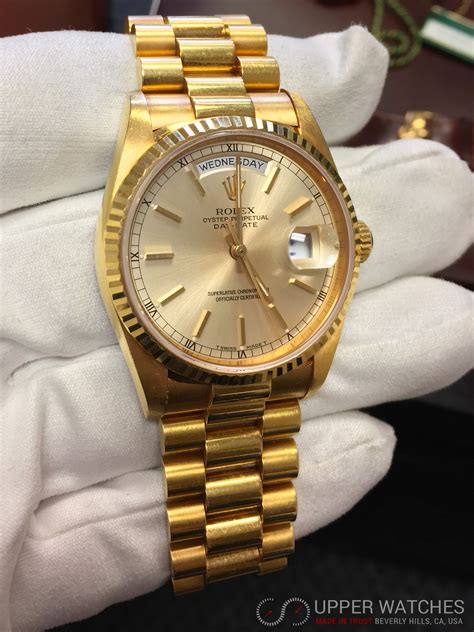 how much gold in a rolex president|pre owned rolex president gold.